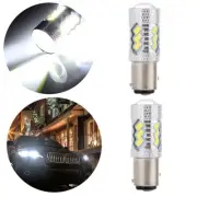 2x Bright 1157 BAY15D 15 SMD LED Bulb Lamps 30W Projector Xenon Lights (for: Nissan)