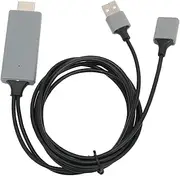 DDR 1Gbit HD Multimedia Interface Cable, HDTV Cable Adapter 1080P HD Multimedia Interface Cable Adapter for TV Display Projector (Black)