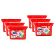 90x OMO 3-in-1 Laundry Liquid Capsules Detergent Stain Remover Fresh Eucalyptus
