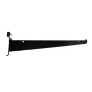 Lot of 10 12" Wire Grid Slat Brackets Shelf Bracket Gridwall Black 3" On Center