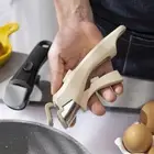 Universal Detachable Frying Pan Handle Ergonomic Pot Replacement Clip Dish
