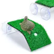 Keedolla Turtle Basking Platform Simulation Grass Turtle Ramp, Turtle Small