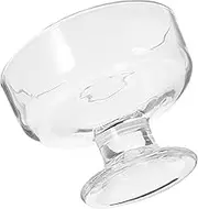 BRIGHTFUFU Footed Glass Dessert Bowl Elegant Ice Cream Cup for Treats and Stylish Glassware for Parties and Everyday Use