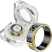 Smart Ring Touch Fitness Ring Tracker Smart Rings for Men Women Smart Ring Android iOS Sleep Tracker Pedometer Heart Free SpO2 Waterproof TIK Tok Scrolling Fitness Ring Activity Tracker