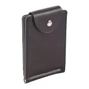 Ultra-thin Slim Men Leather Money Clip Wallets ID Credit Card Holder Coin6787