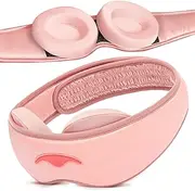 Manta Silk Mask - 100% Blackout Silk Sleep Mask, 22 Momme Premium Silk Eye Mask for Deep Sleep, Breathable & Machine Washable (Pink)
