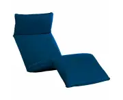 vidaXL Foldable Sunlounger Oxford Fabric Navy Blue