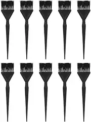 Professional Hair Dye Brush Bundle for Home Beauty Salon Hair Coloring Black ABS Material (L)
