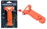 3-in-1 5" Automotive Emergency Tool Seat Belt Cutter Window Punch & Hammer