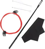 WESIEVYA 1 Set Trumpet Cleaning Kit Flexible Brushes Cleaning Rod for Easy Maintenance Instrument Care for Musicians Trumpet Players