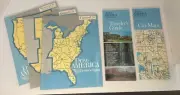 Drive America USA Maps set of 3 + Travel Guide & City Maps Readers Digest 1981