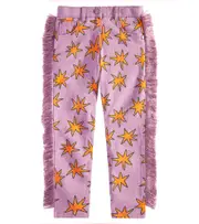 [Stella McCartney Kids] Stella McCartney Kids Bright Stars printed fringed jeans Y 4 purple