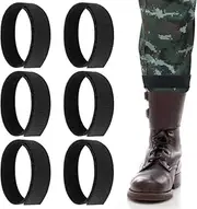 [WANGBINGFF] Ankle Strap Boot Blouser Military Strap Band, 6Pcs Black Boot Blousers Elastic Military Boot Straps Boot Bands Military Blousing Strap Black Boot Blouser,Black Boot Blouser Elastic Military Boot Strap