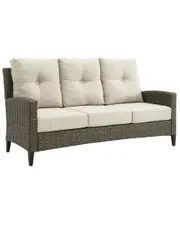 Crosley Rockport Outdoor Wicker High Back Sofa