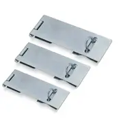 Latch Lock Hasp And Staple For Padlock Gate Door Shed Galvanised - 6pcs