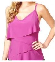 NEW MAGICSUIT by Miraclesuit sz 8 CHLOE tankini top swimsuit orchid purple