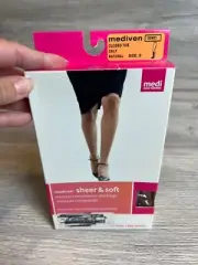 NEW Mediven Compression Socks Closed Toe Calf Sz S 8-15 02401 Natural