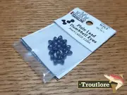 HARELINE LARGE PLAIN LEAD DUMBBELL EYES - NEW STREAMER FLY TYING MATERIALS