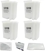 HEMEINY 2Pcs L3110 Waste Ink Tank Compatible with EcoTank ET-2800 ET-2820 ET-2880 ET-4700 ET-4800 ET-2710 ET-2711 ET-2712 ET-2714 ET-2715 ET-2720 ET-2721 ET-2726 Printer, Maintenance Box with Sponge