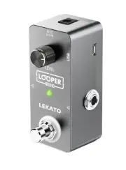 LEKATO Guitar Looper Effect Pedal Single Looping Unlimited Overdubs 5 mins Loop