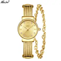 在飛比找蝦皮購物優惠-MISSFOX品牌手錶 3219 石英 防水 長方形 高級女