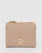 Taupe Plate Mini Wallet