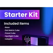 Yeelight Colourful RGB Starter Kit Smart Cube Inlcuded one Dot Matrix Cube, one Panel Cube Extension, one Spotlight Cube Extension [BULYEE0060]