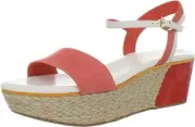 Cole Haan Women's Arden Platform Wedge Sandal Orange, Size 8.5 M