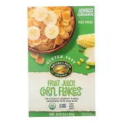 Nature's Path Organic Corn Flakes Cereal - Fruit Juice Sweetened - Case of 12...