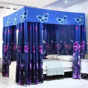 Princess Four Corner Post Bed Curtain Canopy Sheer Cover Mosquito Net for Girls