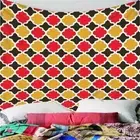 Red Yellow Nice Pattern 3D Wall Hang Cloth Tapestry Fabric Decorations Decor