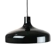 Ariella Classic Elegant Cord Drop Dome Pendant Light Lamp - Black.