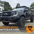 Pocket Style Matte Black Fender Flares For Ford Ranger Next Gen 2022 + MY22 Dual