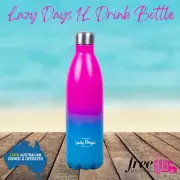 1L Jumbo Stainless Steel Water Drink Bottle Insulated Double Walled Lazy Dayz
