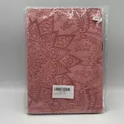 iPad 9.7 Inch 2018 2017 PU Leather Folio Stand Wallet Case Mandala Pink NEW