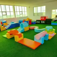 在飛比找蝦皮商城精選優惠-早教兒童幼兒園用感統玩具體適能訓練器材軟體組合運動教具過河石
