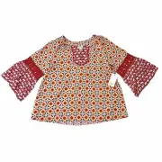 NWT Crown & Ivy Mixed Print Top Size S / 7
