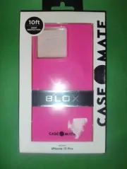 Case Mate Blox Protective Hard Shell Case for iPhone 13 Pro Hot Pink
