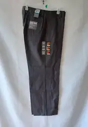Dockers Iron Free Khaki Pinstripe Flat Front Classic Fit Dress Pants
