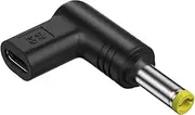 Black USB C PD to DC Power Connector Universal 9V Type C to DC Jack Plug Charging Adapter Converter for Laptop Router Speaker Power Converters Power Accessories 5.5x2.1mm