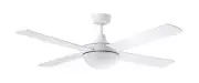 Ceiling Fan with Light and Remote Control Fourseasons Primo White 122 CM
