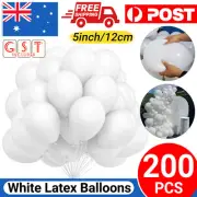 200pcs 12cm White Mini Latex Balloons Birthday Party Wedding Decoration Balloon