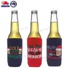 Christmas Stubbie Stubby Holder Can Beer Bottle Cooler Tin Can Drink Cooler Gift