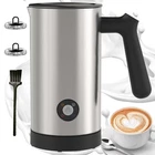 Stainless Steel 4-in-1 Electric Milk Frother, Milk Frother and Steamer, 10.6o...
