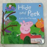 PEPPA PIG HIDE AND PEEK 英文佩佩猪躲貓貓兒童厚紙版書