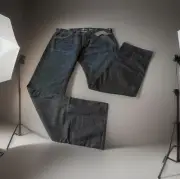 7 For All Mankind Men's Austyn Relaxed Fit Straight Beck Blue Jeans Sz 38 x 35