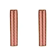 2x 2pc Urban 25cm Swirl Pillar Vanilla Scented Candle Home Fragrance Decor Rose