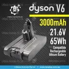 True Capacity 3000mAh 21.6V Dyson V6 Vacuum Battery 4 DC58 DC59 DC61 DC62 Video