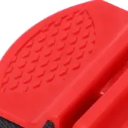 (Red)Pocket Knife Sharpener Non-Slip Handle Comfortable Grip Double Flute HR