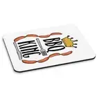 BBQ King PC Computer Mouse Mat Pad - Funny Dad Father's Day Chef